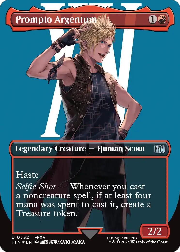 Prompto Argentum (Borderless) (Surge Foil) [FINAL FANTASY] | Tabernacle Games
