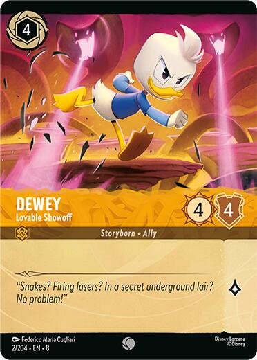 Dewey - Lovable Showoff (Cold Foil) (2/204) [Reign of Jafar] | Tabernacle Games