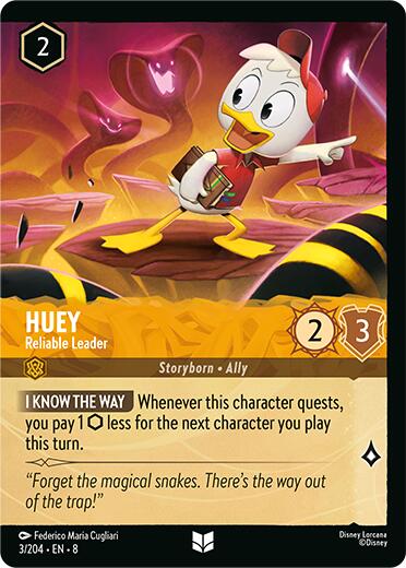 Huey - Reliable Leader (Cold Foil) (3/204) [Reign of Jafar] | Tabernacle Games