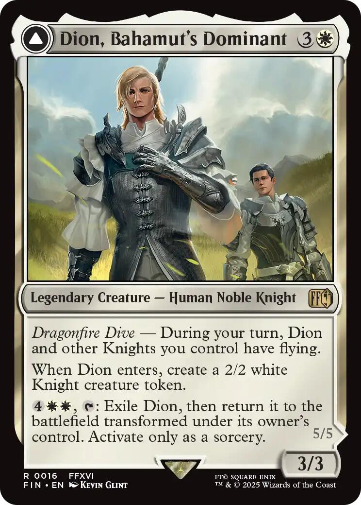 Dion, Bahamut's Dominant // Bahamut, Warden of Light [FINAL FANTASY] | Tabernacle Games