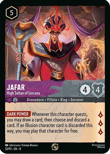 Jafar - High Sultan of Lorcana (Store Champion Participant) (32/P2) [Promo Cards] | Tabernacle Games