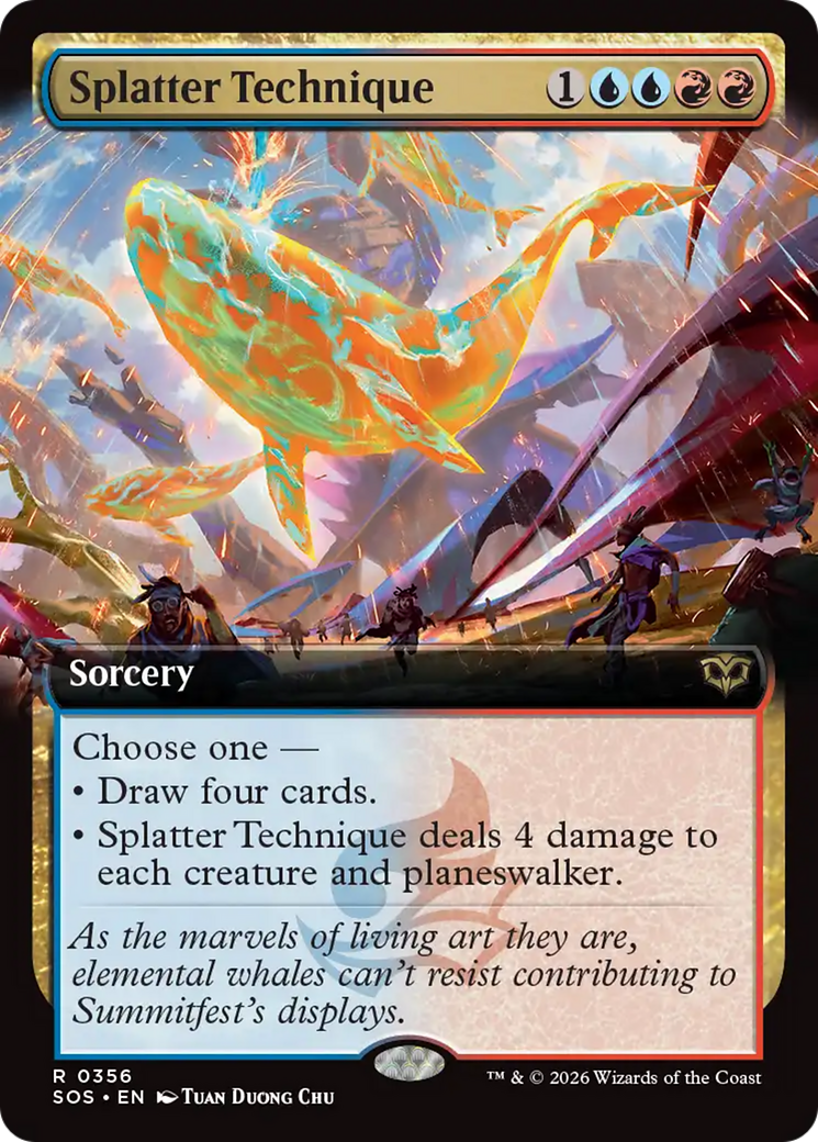 Splatter Technique (Extended Art) [Secrets of Strixhaven] | Tabernacle Games