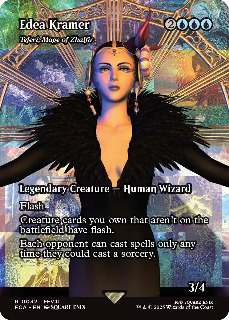 Edea Kramer - Teferi, Mage of Zhalfir (Showcase) [FINAL FANTASY : Through the Ages] | Tabernacle Games