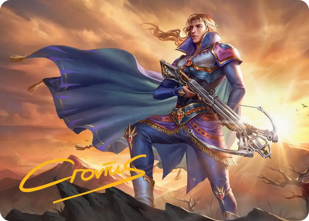 Edgar, Master Machinist Art Card (Gold-Stamped Signature) [FINAL FANTASY Art Series] | Tabernacle Games