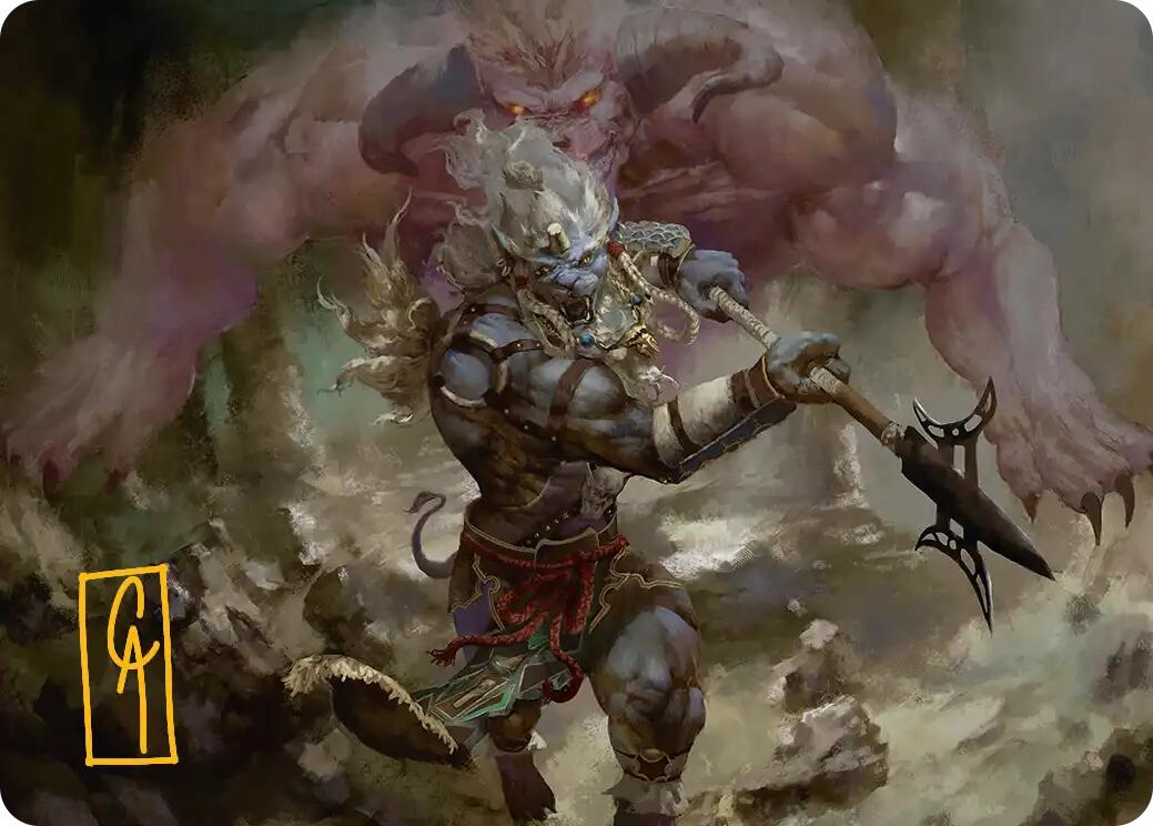 Kimahri, Valiant Guardian Art Card (Gold-Stamped Signature) [FINAL FANTASY Art Series] | Tabernacle Games