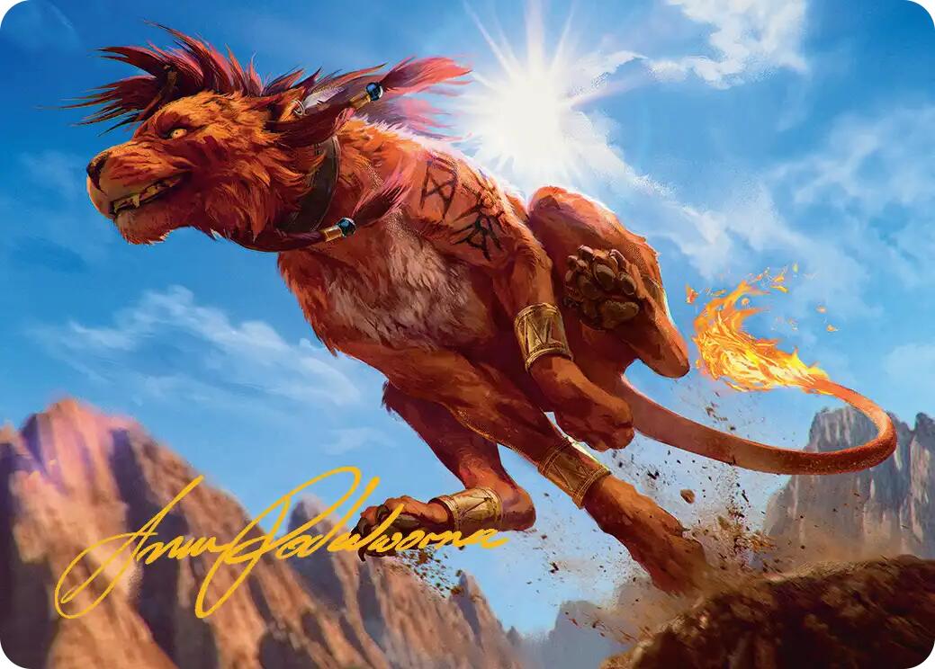 Red XIII, Proud Warrior Art Card (Gold-Stamped Signature) [FINAL FANTASY Art Series] | Tabernacle Games