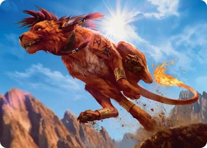 Red XIII, Proud Warrior Art Card [FINAL FANTASY Art Series] | Tabernacle Games