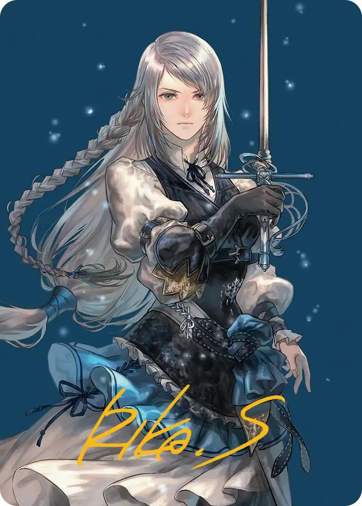 Jill, Shiva's Dominant Art Card (Gold-Stamped Signature) [FINAL FANTASY Art Series] | Tabernacle Games