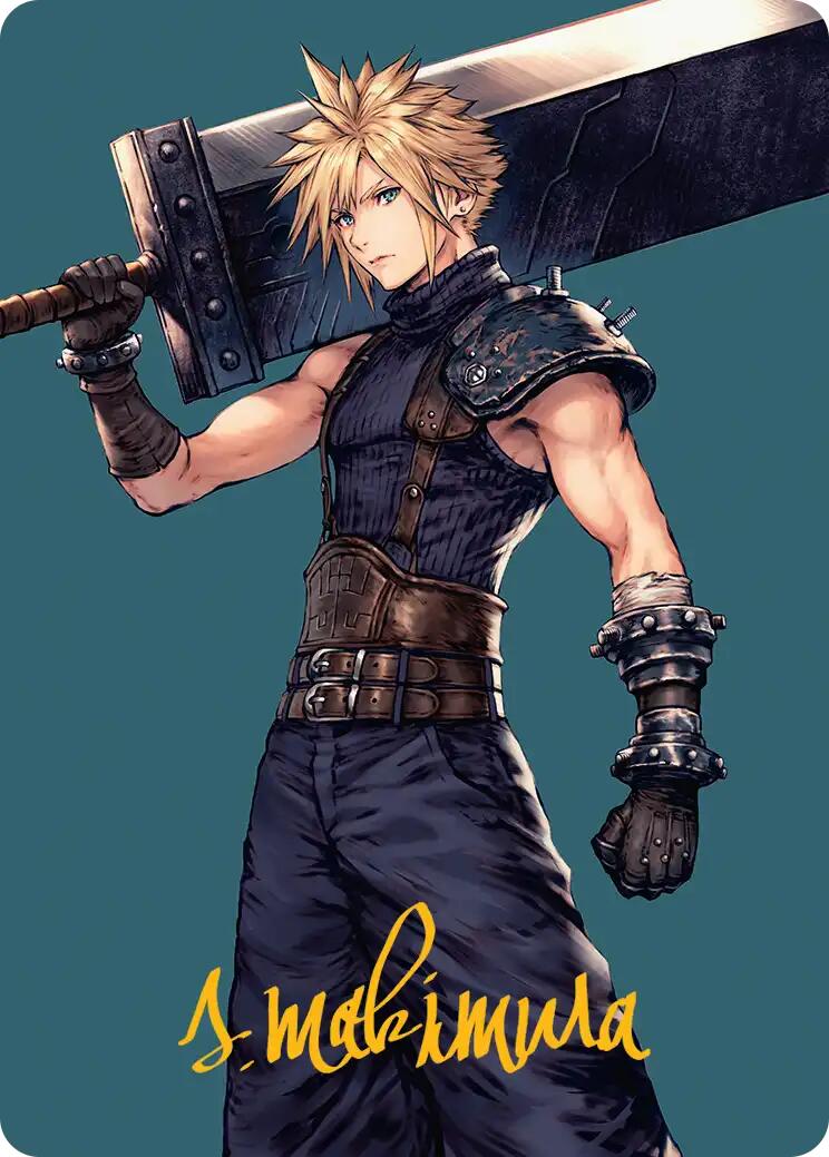 Cloud, Ex-SOLDIER Art Card (Gold-Stamped Signature) [FINAL FANTASY Art Series] | Tabernacle Games