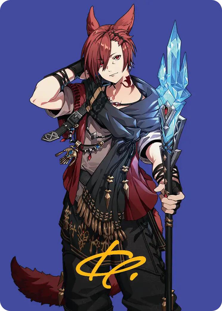 G'raha Tia, Scion Reborn Art Card (51) (Gold-Stamped Signature) [FINAL FANTASY Art Series] | Tabernacle Games