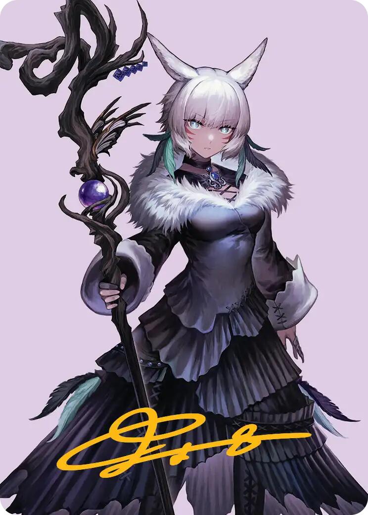 Y'shtola, Night's Blessed Art Card (53) (Gold-Stamped Signature) [FINAL FANTASY Art Series] | Tabernacle Games