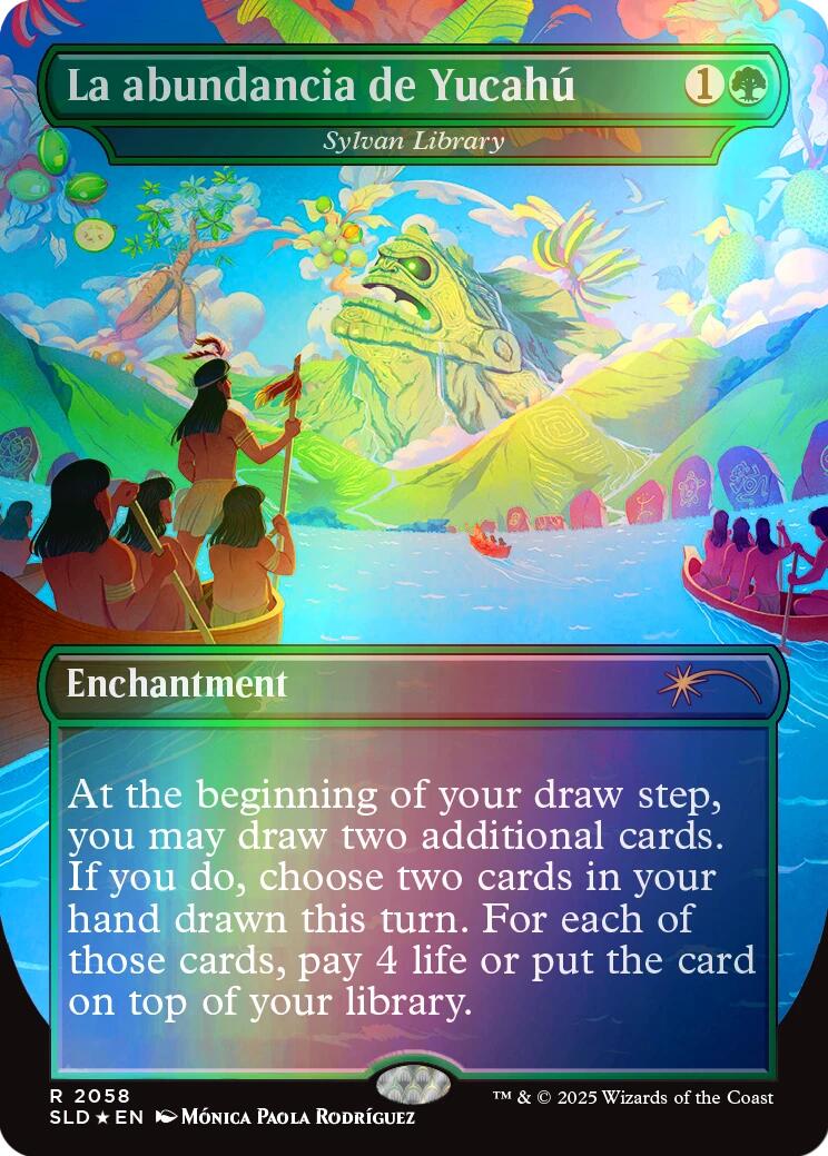 La abundancia de Yucahu - Sylvan Library (Rainbow Foil) [Secret Lair Drop Series] | Tabernacle Games