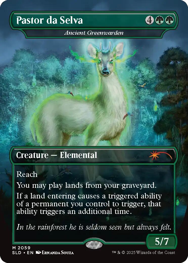 Pastor da Selva - Ancient Greenwarden [Secret Lair Drop Series] | Tabernacle Games