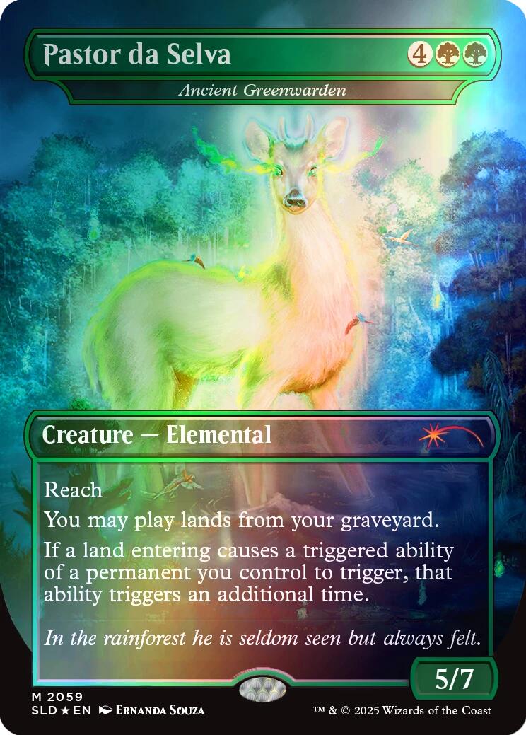 Pastor da Selva - Ancient Greenwarden (Rainbow Foil) [Secret Lair Drop Series] | Tabernacle Games