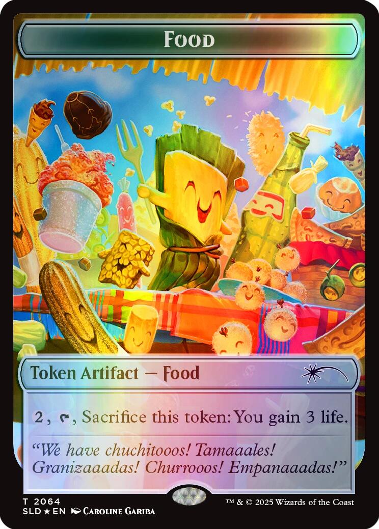 Food Token (2064) (Rainbow Foil) [Secret Lair Drop Series] | Tabernacle Games