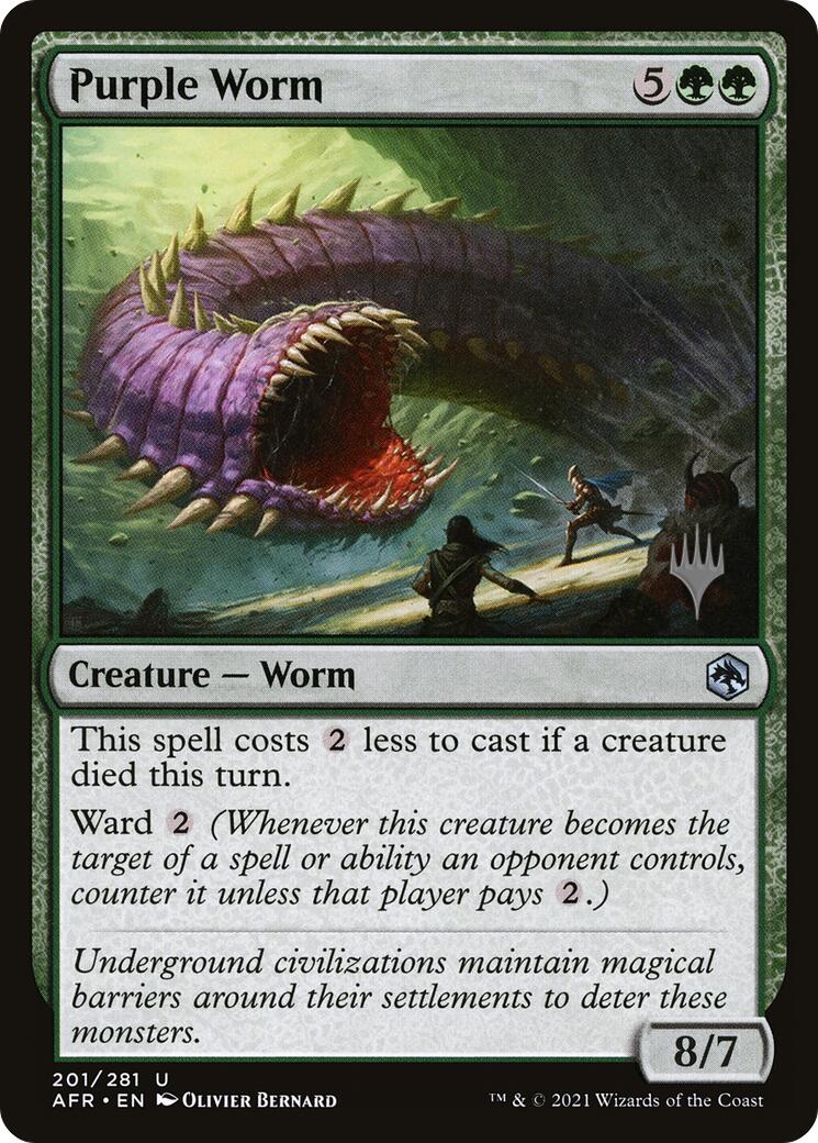 Purple Worm [Tarkir: Dragonstorm Promos] | Tabernacle Games