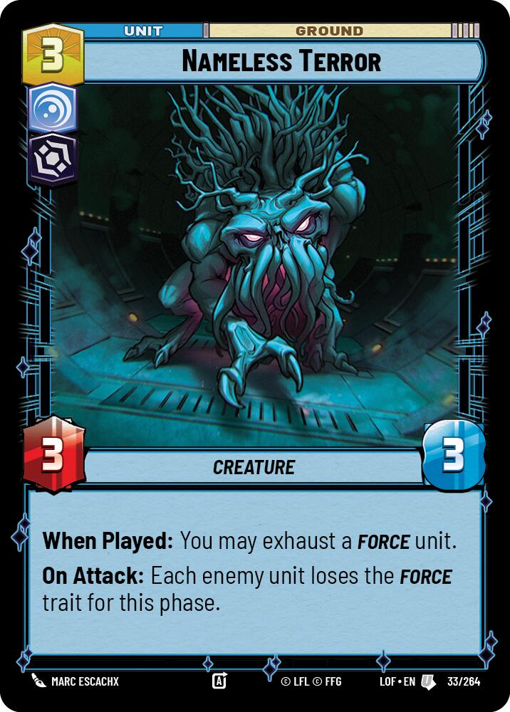 Nameless Terror (33/264) (33/264) [Legends of the Force] | Tabernacle Games