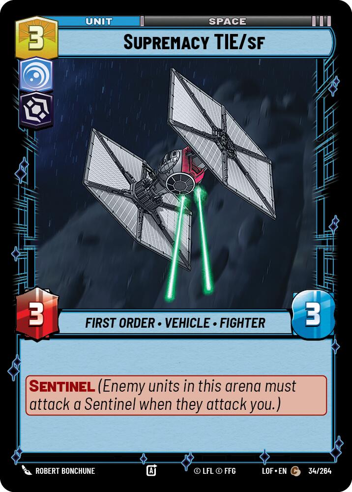 Supremacy TIE/sf (34/264) (34/264) [Legends of the Force] | Tabernacle Games