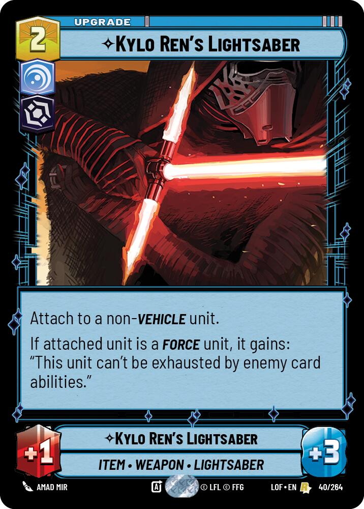 Kylo Ren's Lightsaber (40/264) (40/264) [Legends of the Force] | Tabernacle Games