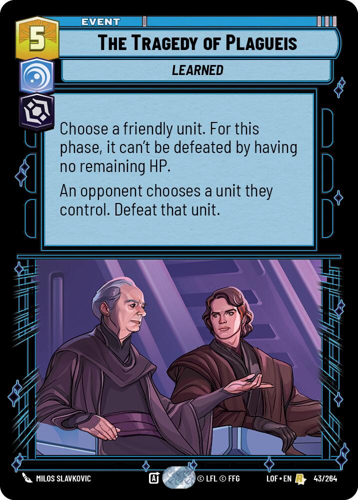 The Tragedy of Plagueis (43/264) (43/264) [Legends of the Force] | Tabernacle Games
