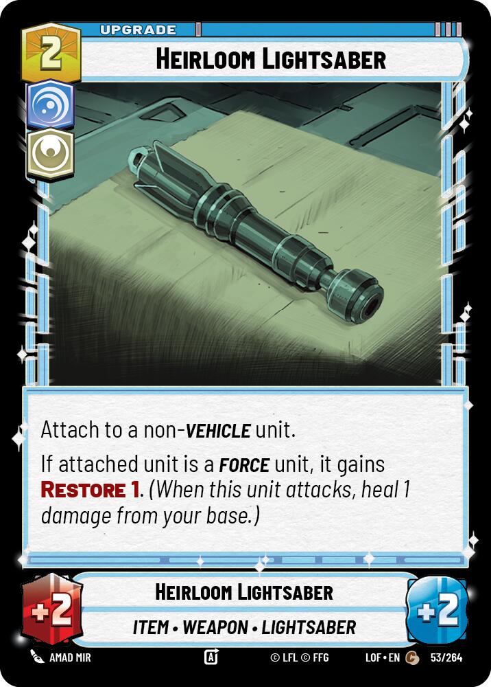 Heirloom Lightsaber (53/264) (53/264) [Legends of the Force] | Tabernacle Games