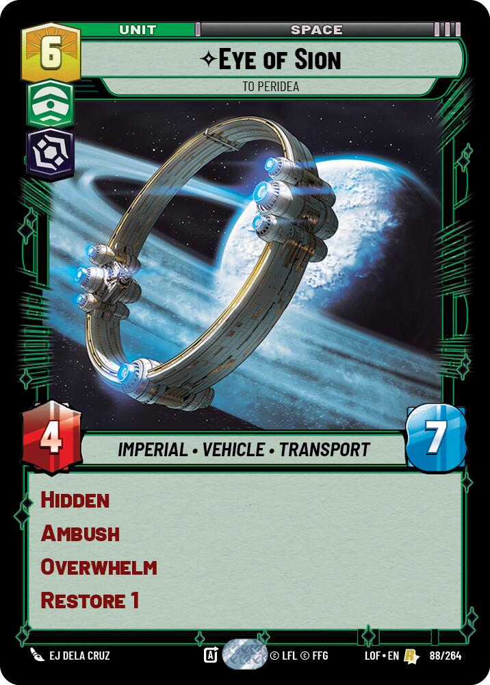 Eye of Sion - To Peridea (88/264) (88/264) [Legends of the Force] | Tabernacle Games