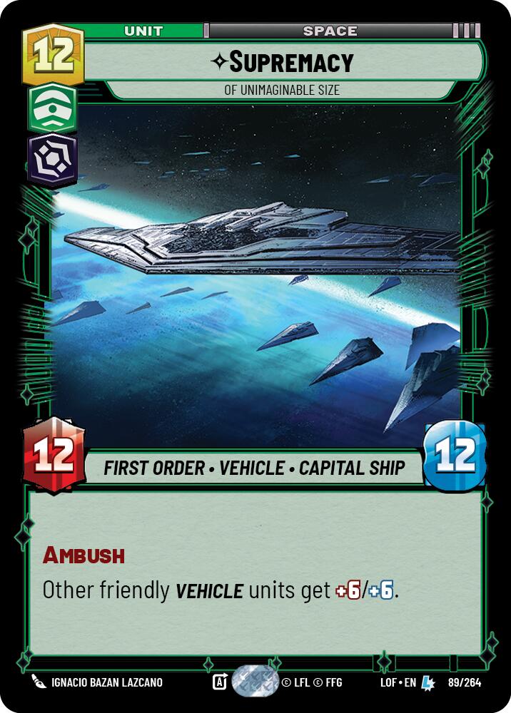 Supremacy - Of Unimaginable Size (89/264) (89/264) [Legends of the Force] | Tabernacle Games