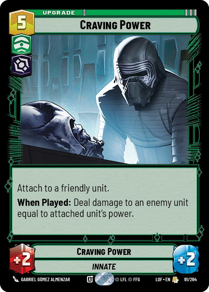 Craving Power (91/264) (91/264) [Legends of the Force] | Tabernacle Games