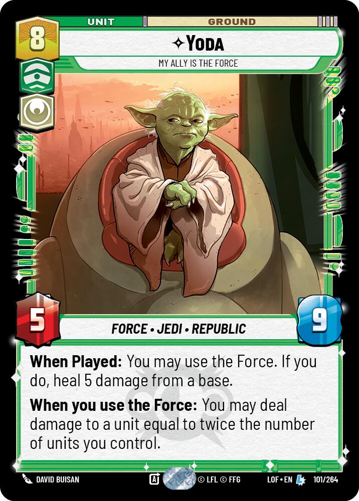 Yoda - My Ally is the Force (101/264) (101/264) [Legends of the Force] | Tabernacle Games