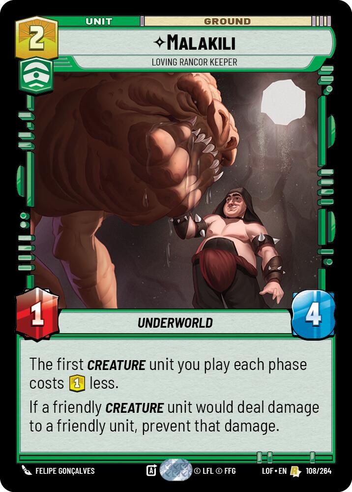 Malakili - Loving Rancor Keeper (108/264) (108/264) [Legends of the Force] | Tabernacle Games