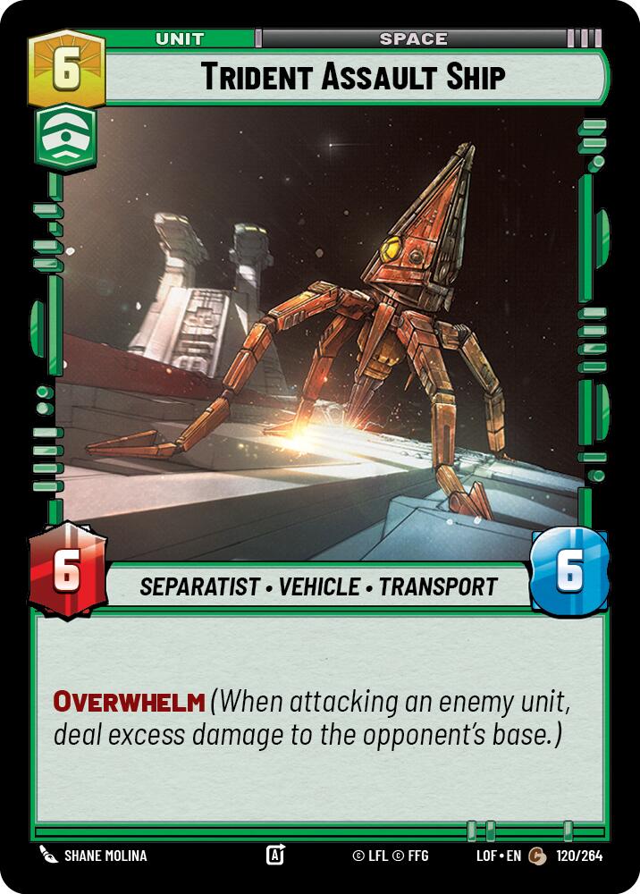 Trident Assault Ship (120/264) (120/264) [Legends of the Force] | Tabernacle Games