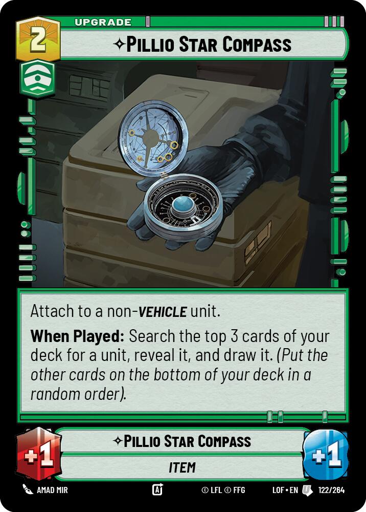 Pillio Star Compass (122/264) (122/264) [Legends of the Force] | Tabernacle Games