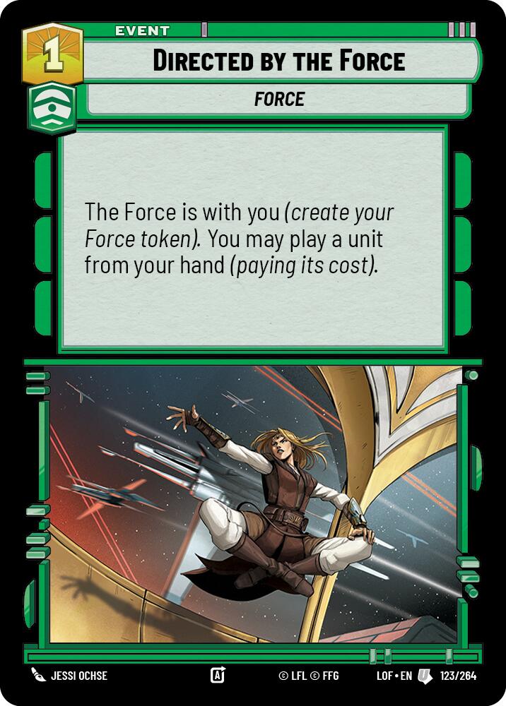 Directed by the Force (123/264) (123/264) [Legends of the Force] | Tabernacle Games