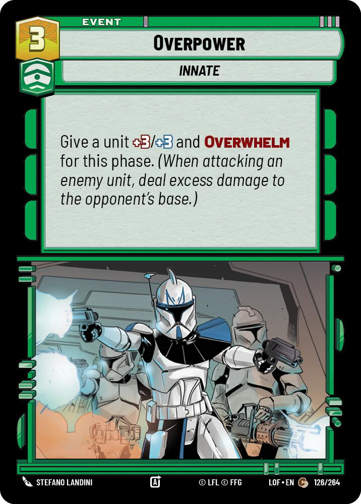 Overpower (126/264) (126/264) [Legends of the Force] | Tabernacle Games