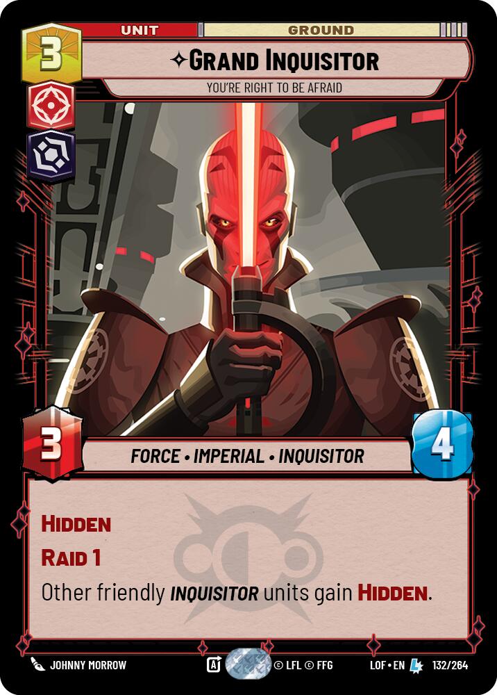 Grand Inquisitor - You're Right to Be Afraid (132/264) (132/264) [Legends of the Force] | Tabernacle Games