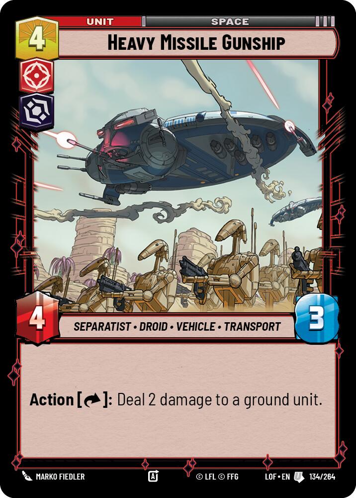 Heavy Missile Gunship (134/264) (134/264) [Legends of the Force] | Tabernacle Games