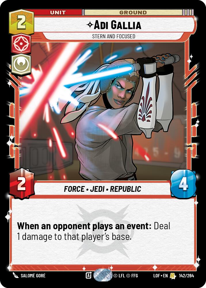 Adi Gallia - Stern and Focused (142/264) (142/264) [Legends of the Force] | Tabernacle Games