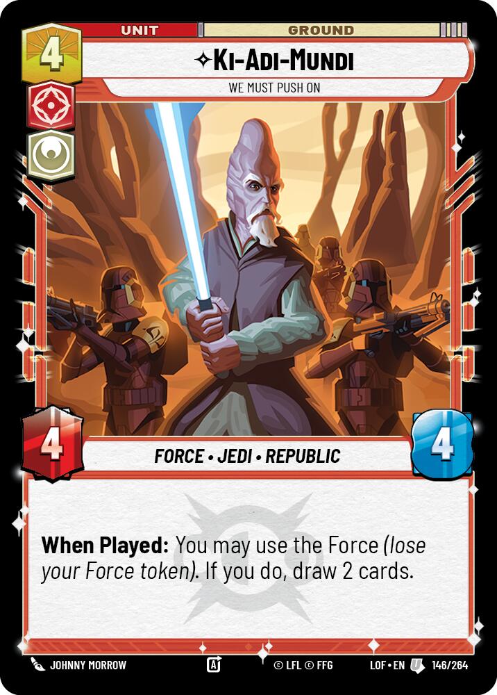 Ki-Adi-Mundi - We Must Push On (146/264) (146/264) [Legends of the Force] | Tabernacle Games
