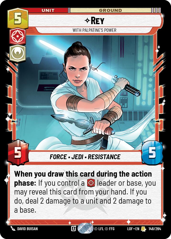 Rey - With Palpatine's Power (148/264) (148/264) [Legends of the Force] | Tabernacle Games