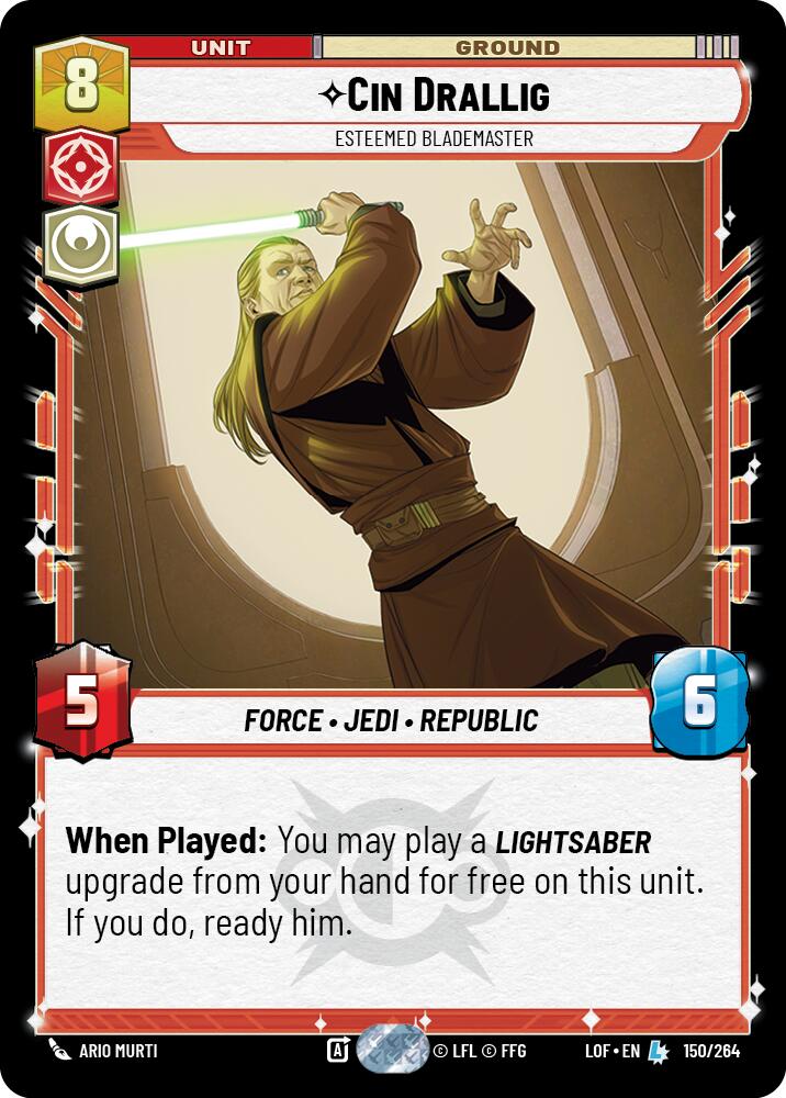 Cin Drallig - Esteemed Blademaster (150/264) (150/264) [Legends of the Force] | Tabernacle Games