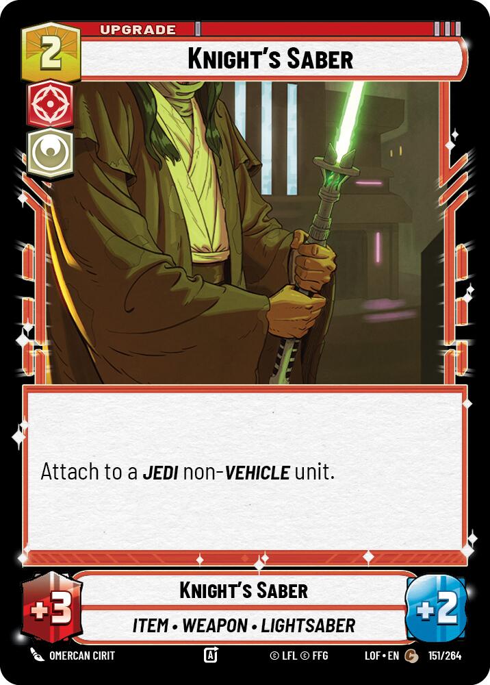 Knight's Saber (151/264) (151/264) [Legends of the Force] | Tabernacle Games
