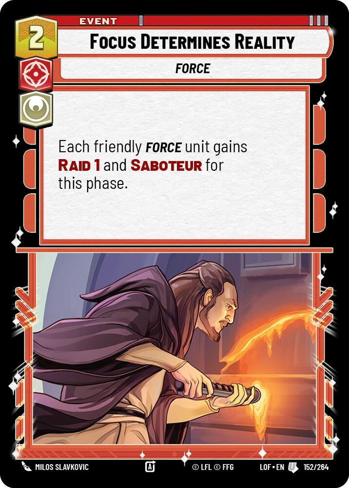 Focus Determines Reality (152/264) (152/264) [Legends of the Force] | Tabernacle Games