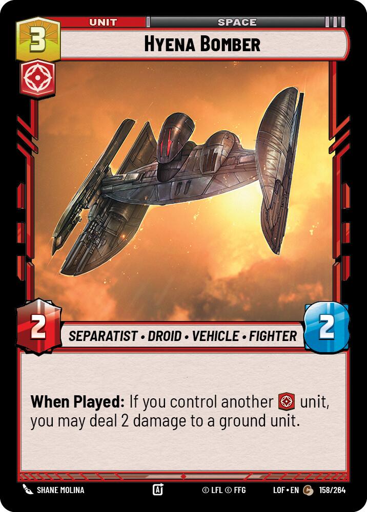 Hyena Bomber (158/264) (158/264) [Legends of the Force] | Tabernacle Games