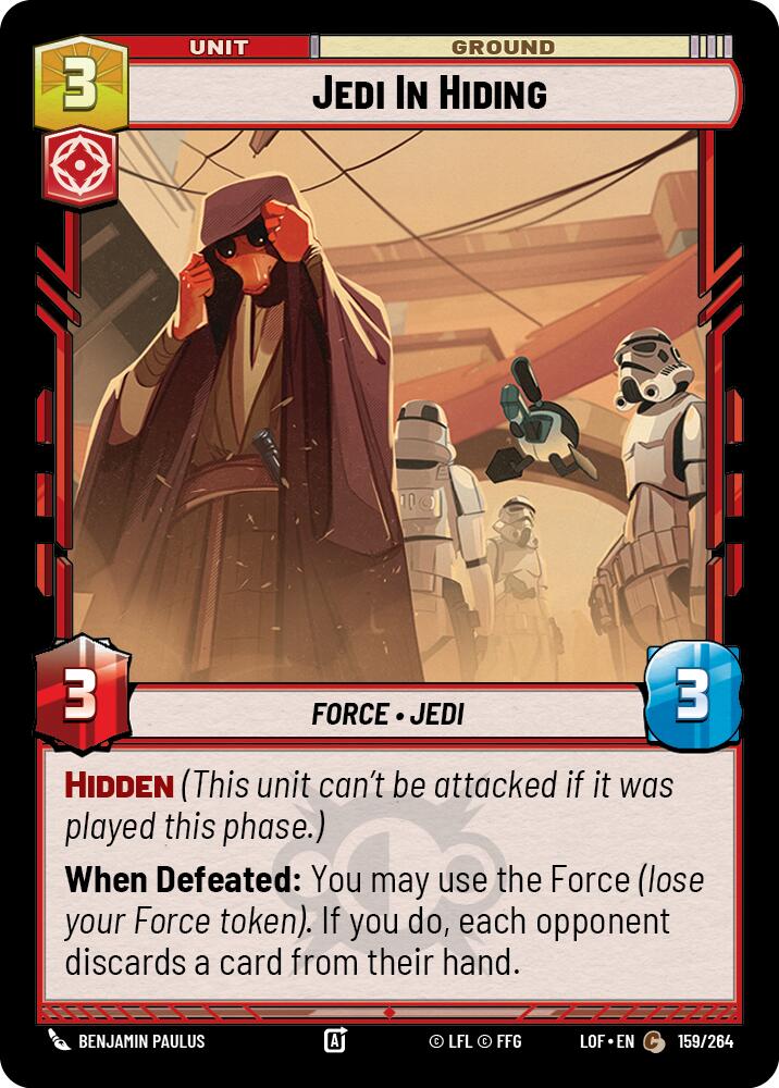 Jedi In Hiding (159/264) (159/264) [Legends of the Force] | Tabernacle Games