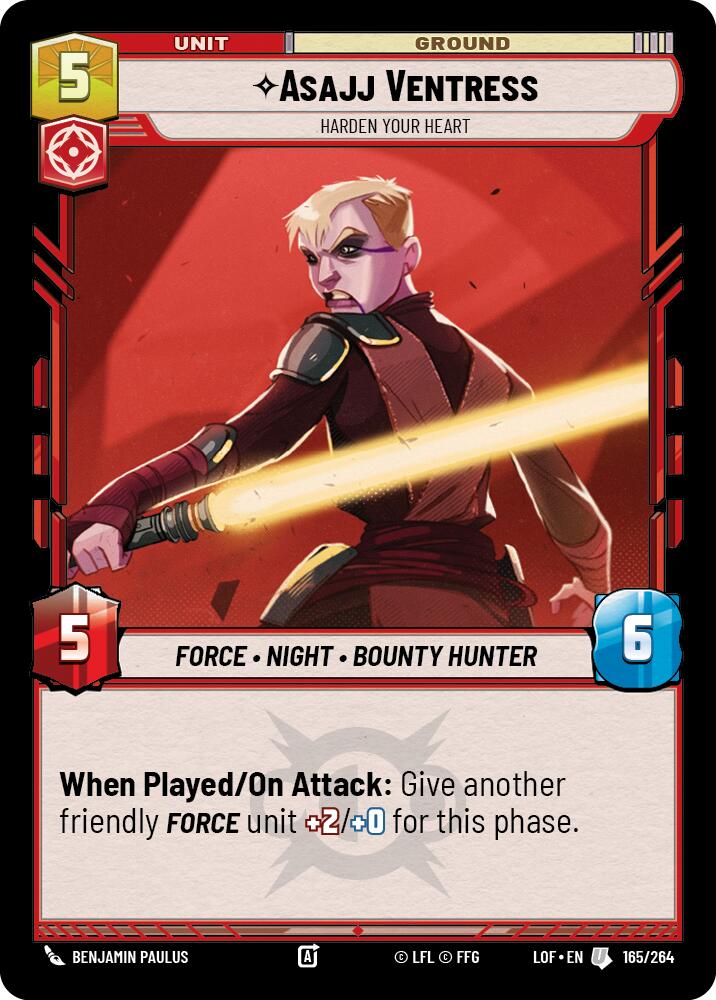 Asajj Ventress - Harden Your Heart (165/264) (165/264) [Legends of the Force] | Tabernacle Games