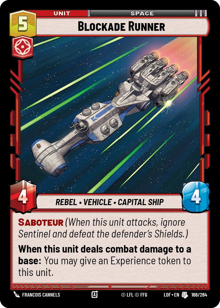 Blockade Runner (166/264) (166/264) [Legends of the Force] | Tabernacle Games