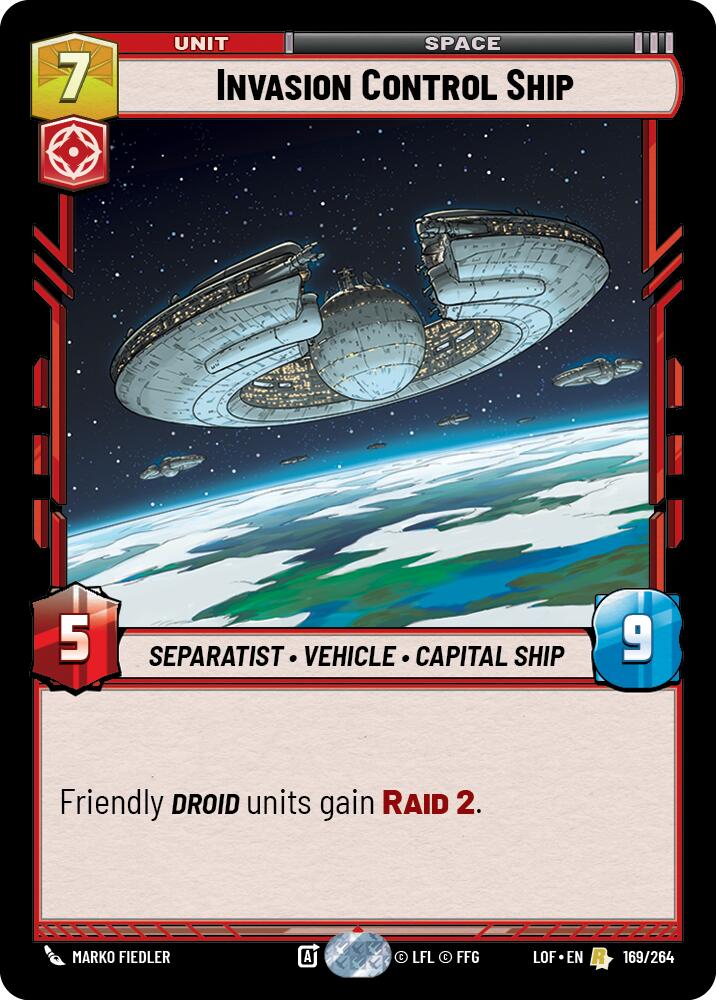 Invasion Control Ship (169/264) (169/264) [Legends of the Force] | Tabernacle Games
