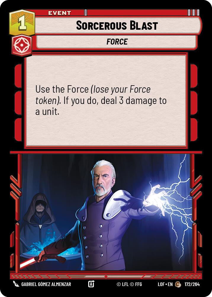 Sorcerous Blast (172/264) (172/264) [Legends of the Force] | Tabernacle Games