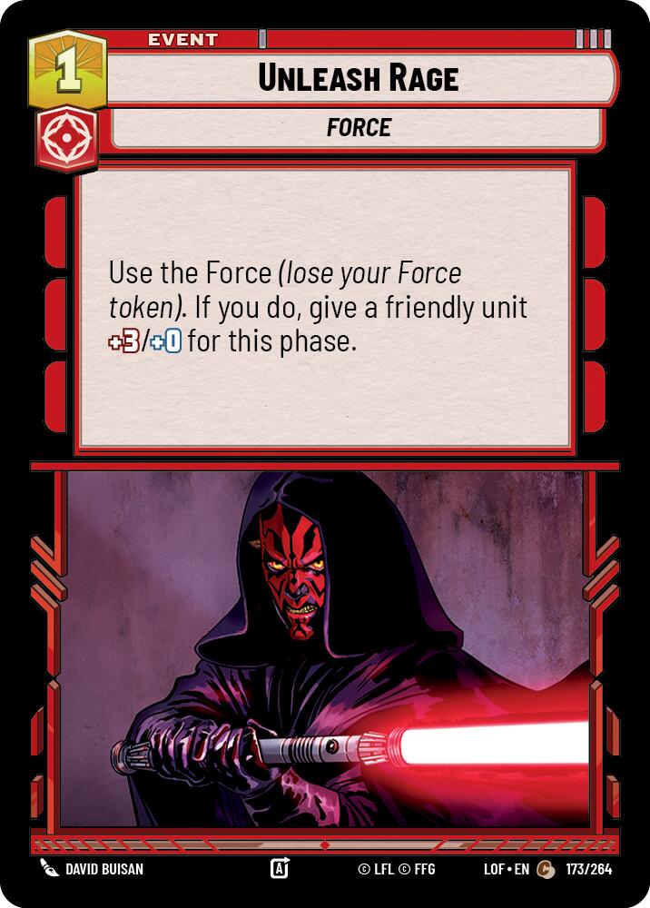 Unleash Rage (173/264) (173/264) [Legends of the Force] | Tabernacle Games