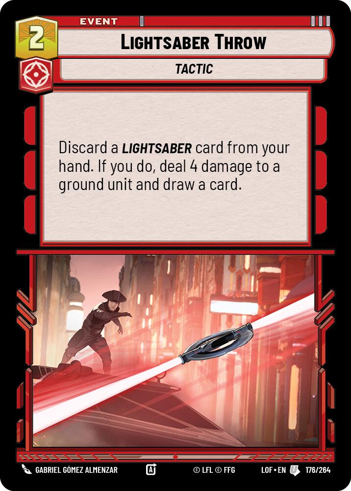 Lightsaber Throw (176/264) (176/264) [Legends of the Force] | Tabernacle Games